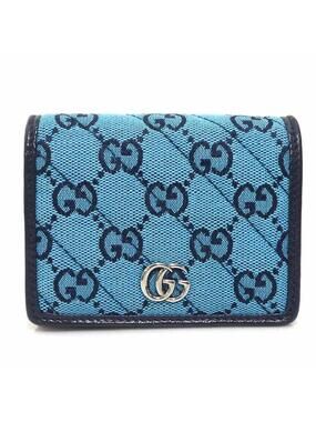 Auth Gucci Gg Marmont Bifold Wallet #303123G27B